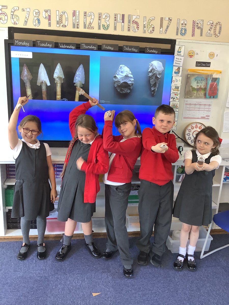 EastwayPrimary's tweet photo. Y3 with our finished examples of skill work. We did it! We never gave up! #stoneagetools https://t.co/B2z1ouKx3h