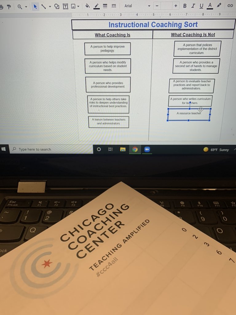 readwithlavelle's tweet photo. Starting the week off with learning the ins and outs of coaching while working towards my level 1 coaching certification from Chicago Coaching Center! #ccc4all @MokenaJrHigh https://t.co/91kf4LYJM6