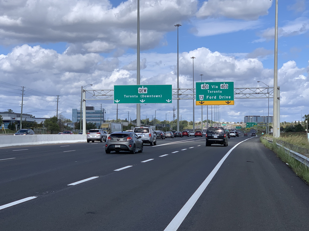 We reinstated and opened the QEW EBL Ramp to Highway 403 Toronto this past weekend on our QEW / 403 / Ford Drive Interchange project in Oakville.  Work is on schedule to complete the contract later this year.