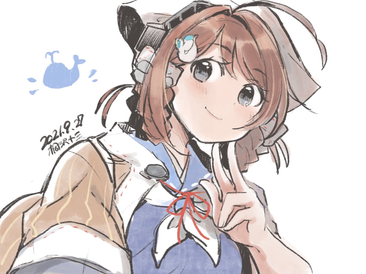 艦これ「皆さんが長鯨ちゃんをお迎えできますように🐳 #艦これ 」|桐沢十三🐐元構造解析全7巻発売中🐹のイラスト