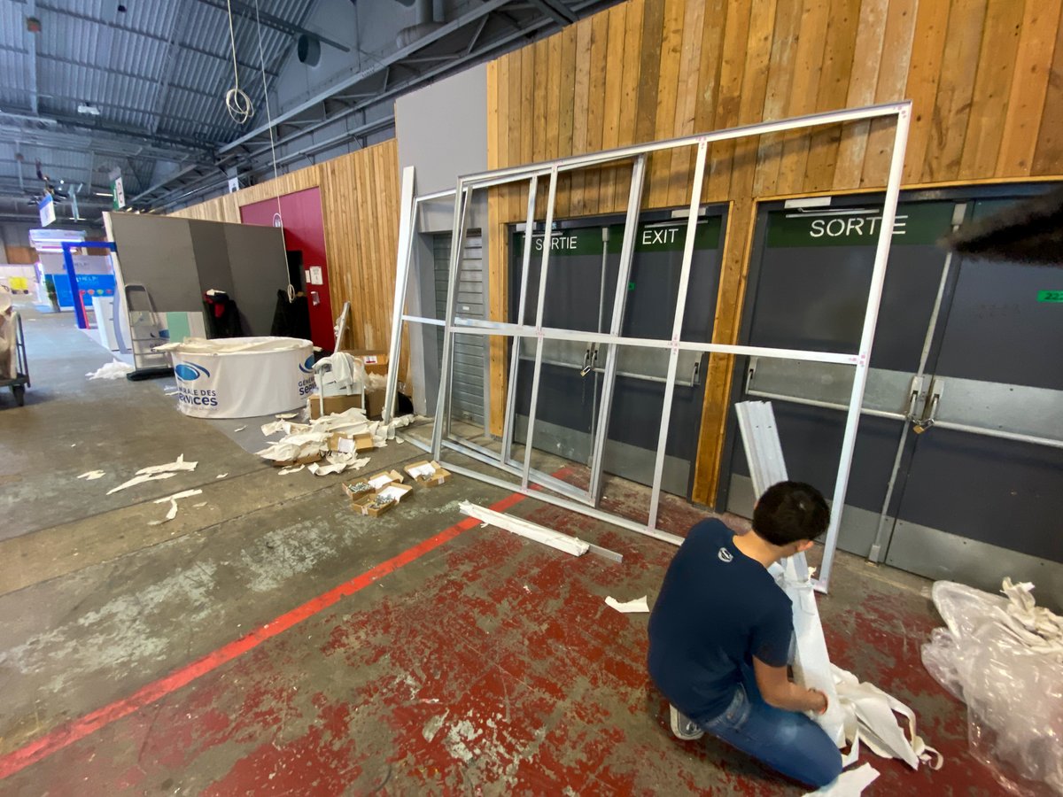 albatrosmulti's tweet photo. Les salons sont de retour, et nous aussi ! Nouveau #projet pour la Générale des Services à @Franchise_Expo ! Conception, réalisation et montage d'un stand modulaire Vector de 12m2 #stand #Paris #Communication #salon #foire https://t.co/gfiEe17k5g