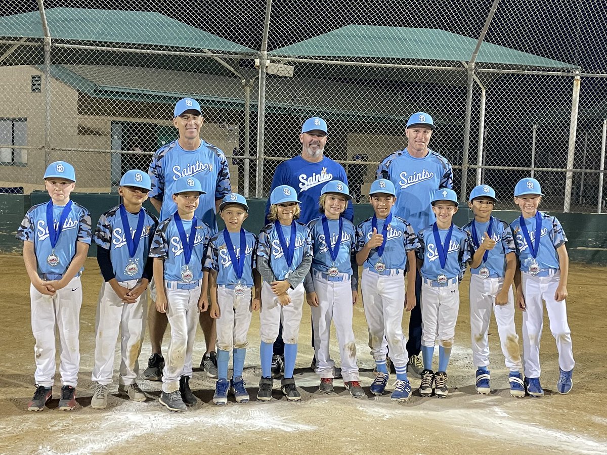 9U San Diego Saints bringing home some hardware after playing in their 1st ever tournament #GoSaints