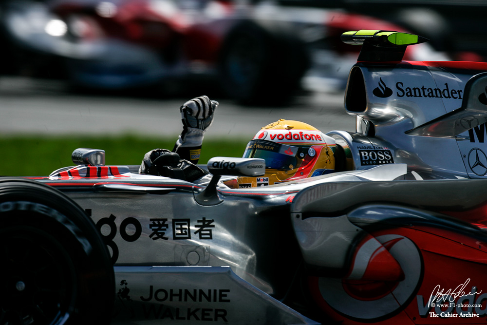 F1Photo's tweet photo. From 1 to a 100.
There was a beginning.
Lewis Hamilton's first Grand Prix victory, Canada 2007. https://t.co/Qbf2m9CkyE