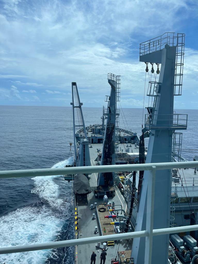 TCIRegiment's tweet photo. The TCI Regiment has board the RFA Ship as a part of the Royal Navy Task Force in the region with includes the HMS Medway as the patrol ship. 

This exercise was ran from Sept. 14-16th, 2021. 

#TCIRegiment🇹🇨
#TCIStrong💪🏾🇹🇨
#TCIProud✊🏾🇹🇨
#TCIHistory🇹🇨 https://t.co/9AgEppZigX