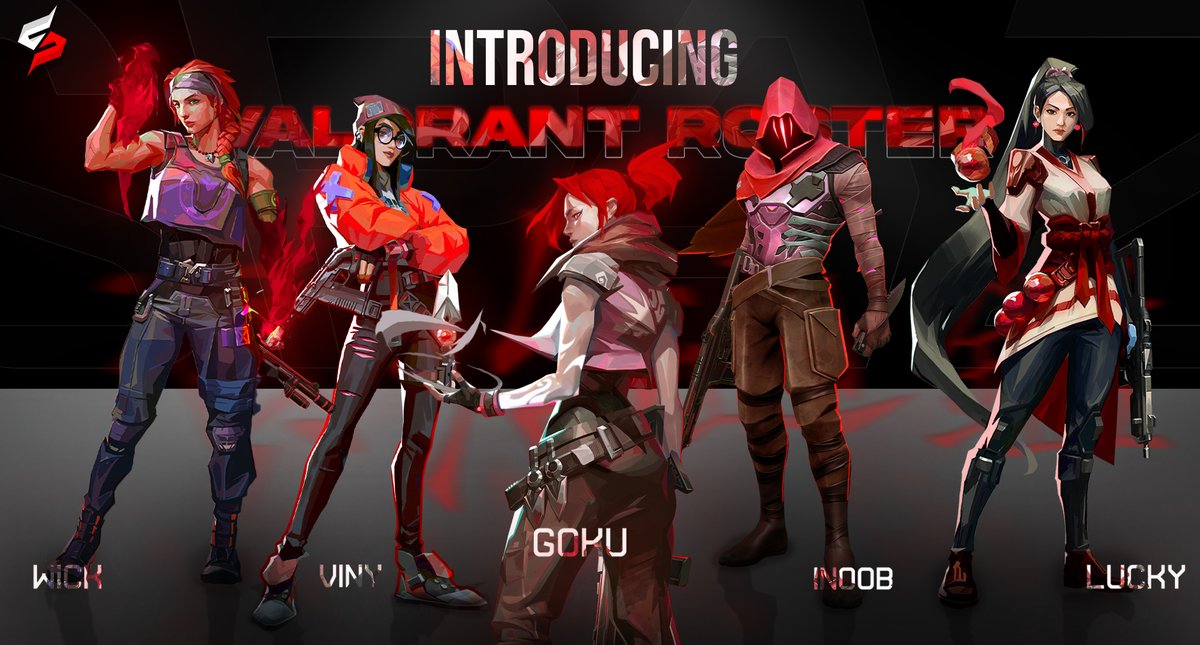 Spaz_Esp's tweet photo. Introducing Team Spaz Official Valorant Roster!

* TSZ Wick  ( @SpaZ_Wick ) 
* TSZ iNoob ( @iNoobfun )
* TSZ Viny ( @vinywastaken )
* TSZ Goku ( @UmarAbid_UWU )
* TSZ Lucky ( @Lucky_val1 )
* TSZ Fantasy ( @fantasy66171139 ) Sub.

#TSZONTOP https://t.co/FkxLxepKLy