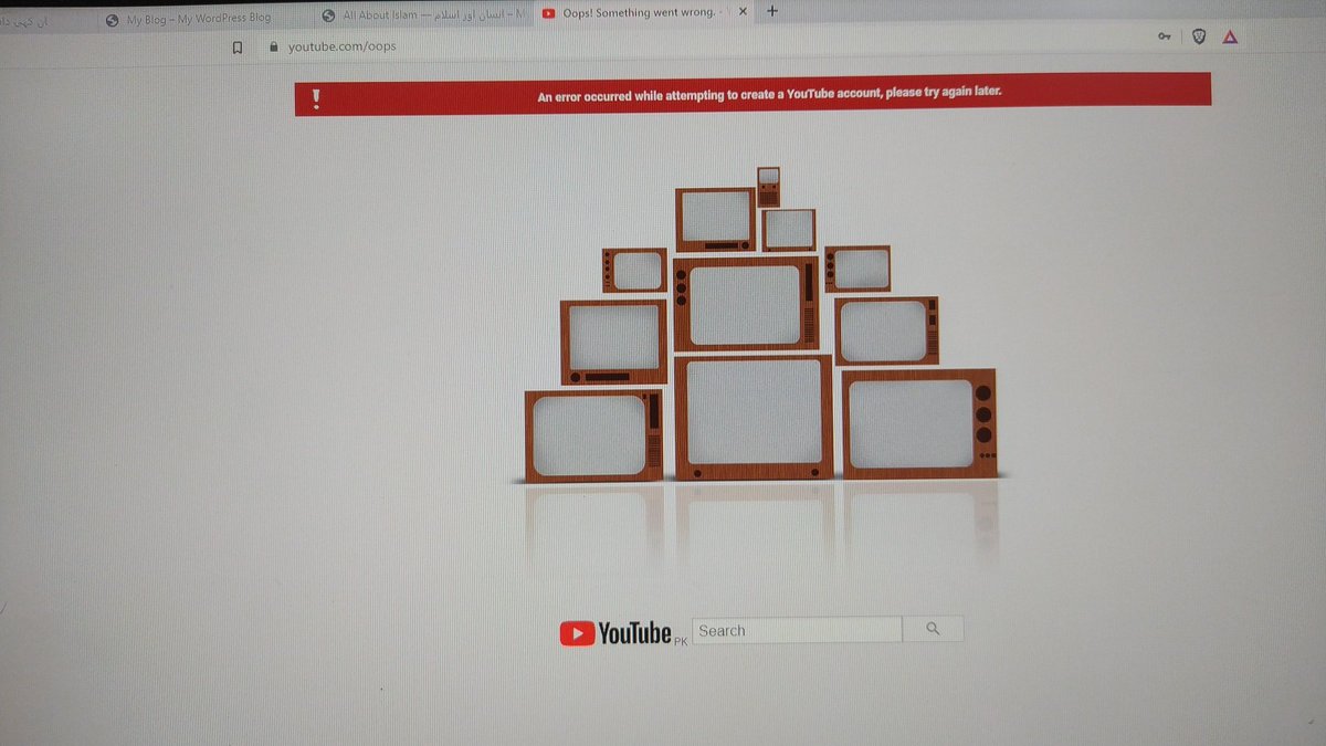 1409arslan's tweet photo. @TeamYouTube Yes, it happens on all devices I have already tried Cookies &amp; history clearance method even I try to open using my second laptop but got same error on 2nd laptop too.
Channel is visible to public but I'm unable to login to admin dashboard https://t.co/256qtA6ea4