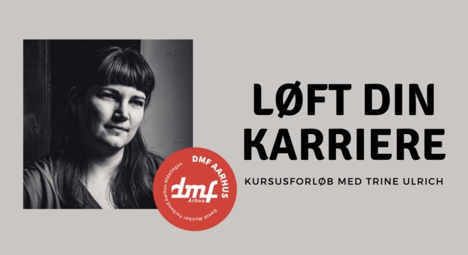 dmfaarhus's tweet photo. DMF-Aarhus. Skal der fokus på din og bandets karriere i efteråret, så tilbyder Trine Ulrich fra managementfirmaet Account The Beat et 10-ugers kursusforløb, der målretter arbejdet. Tilmeldingsfristen er på fredag d. 1. oktober. https://t.co/BHwQiaATbq