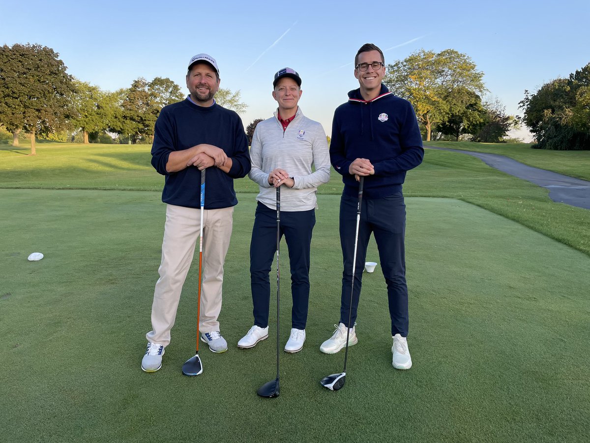 emdwntwn_Baird's tweet photo. Studs!!! @FirstTeeSEW @WISN_Watson @WisconsinClub #100holes https://t.co/2DECIxnV2C