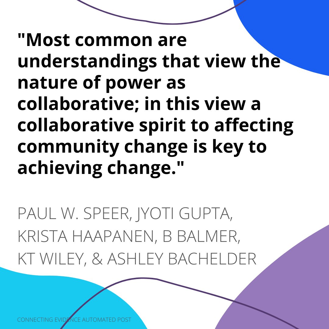 You need to include the community in decision-making because when evaluators &amp; funders are gone the community will remain. The issue is using limited resources to leverage community members’ knowledge and support.
