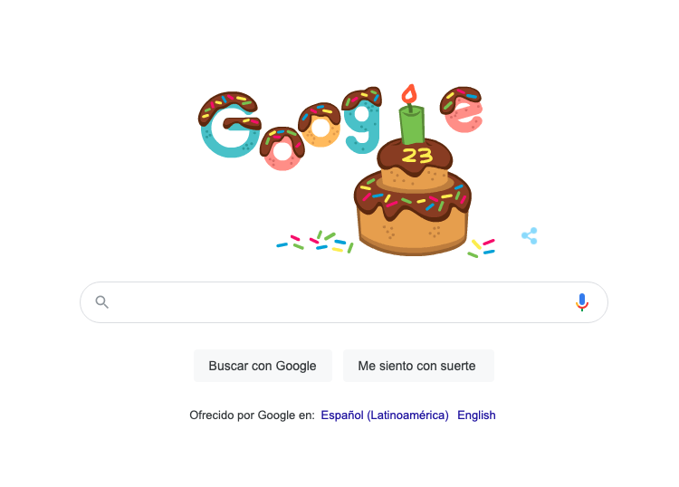 raulphillips's tweet photo. Hace 23 años #Google llegó con la misión de organizar la información mundial para que sea universalmente accesible. A partir de ese momento la forma en que buscamos en Internet cambió para siempre.

#Google23rdBirthday🎈
1998 - 2021 https://t.co/blRqCvEPie