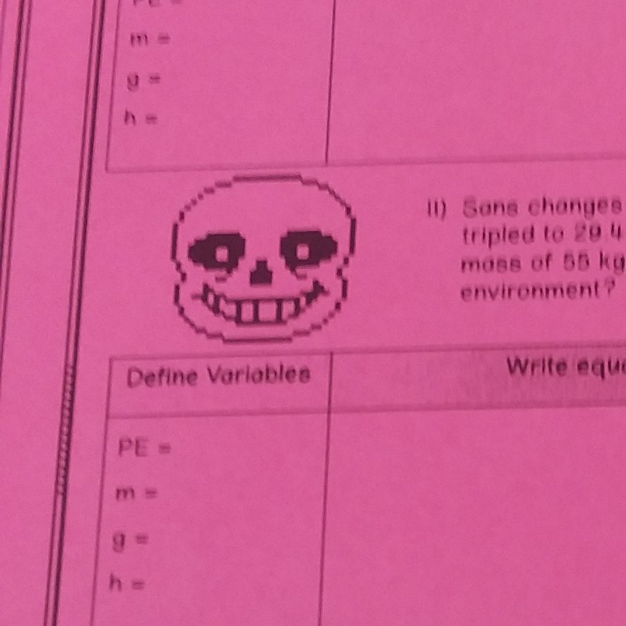 (WHY IS SANS ON MY PHYSICAL SCIENCE ASSIGNMENT ????)