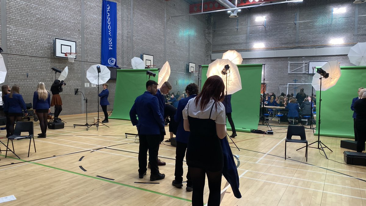 S6Captains's tweet photo. An exiting day for pupils! Today senior phase pupils had their school photographs taken - a final time for many. 
Everyone was looking great with big smiles on their faces! 📸 @LarbertHigh @mrshurren_lhs @S5LHSYT @S4LHSYT https://t.co/y2iLz5UYHb