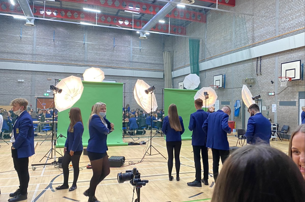 S6Captains's tweet photo. An exiting day for pupils! Today senior phase pupils had their school photographs taken - a final time for many. 
Everyone was looking great with big smiles on their faces! 📸 @LarbertHigh @mrshurren_lhs @S5LHSYT @S4LHSYT https://t.co/y2iLz5UYHb