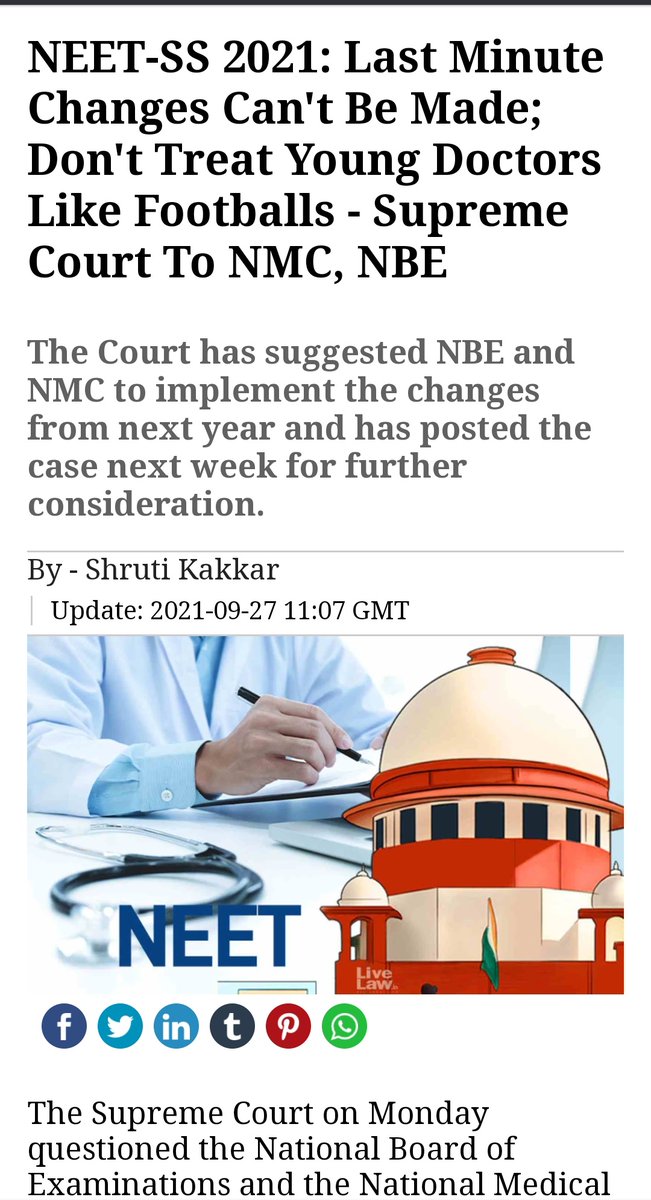 Sonakshimeher's tweet photo. NEET UG pattern also changed just before one month 
Why this bureaucrats can't understand our concern about our future 
Plz don't play with doctor's live
#FAIRNEET 
#RENEET2021 
@ActivistSukhpal 
@chacha_in_dubai 
@DG_NTA 
@DrAsh_Mahendra @anubha1812  @NidhiTanejaa @Vivekpandey21 https://t.co/VeqRnq4P6q