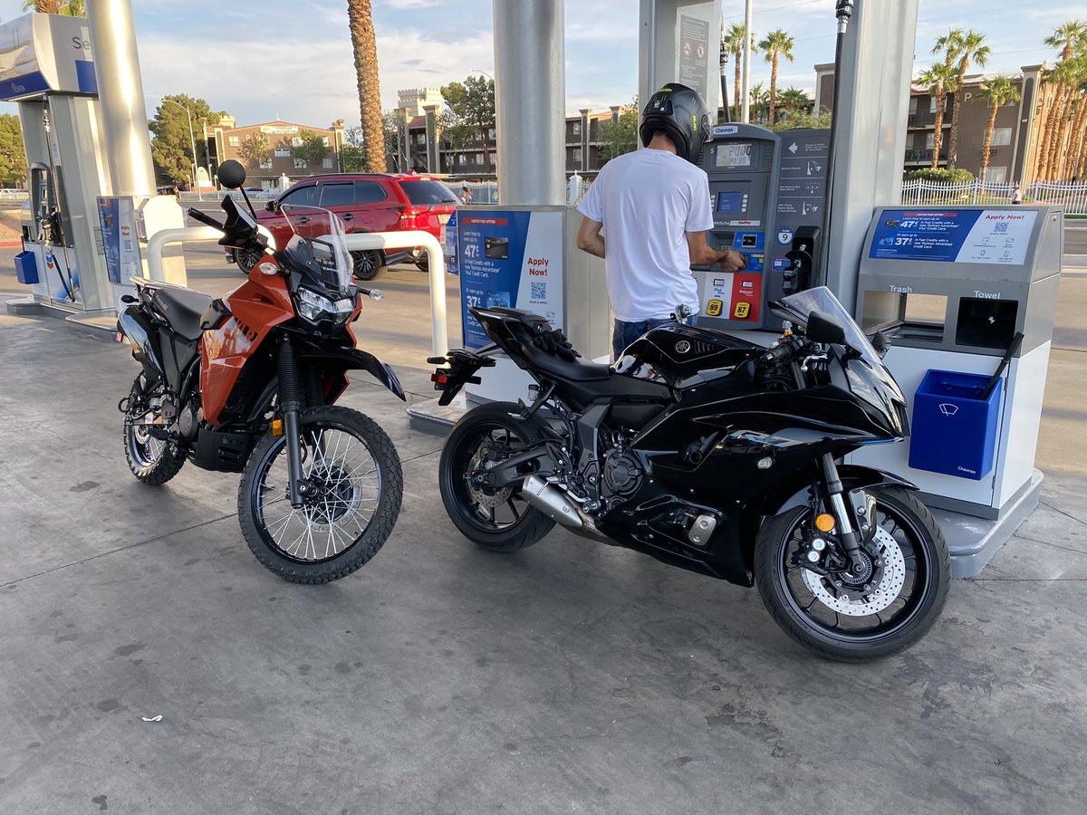 Made it halfway across country to SLC - 9 hours left to take the new KLR 650 to my home in Montana. Slept with the bison 🦬 grazing last night what a trip.