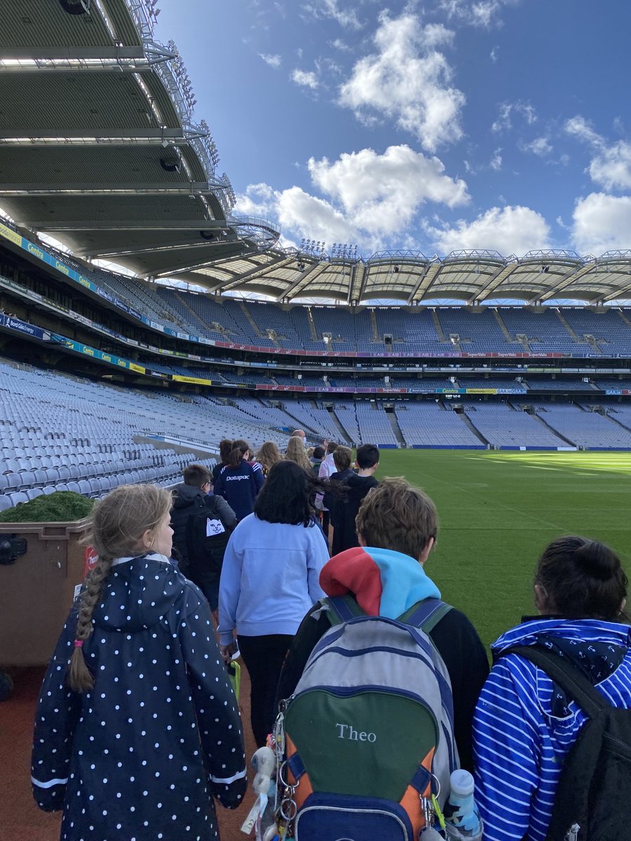 RathgarS's tweet photo. A great first school tour of the year for Form 6 @CrokePark Hopefully this will be the first of many #crokeparktour #Dublin #Ireland #parents #primaryschool #juniorschool #rathmines #rathgar #terenure #haroldscross #outdoorlearning https://t.co/s7x0pO2J8T