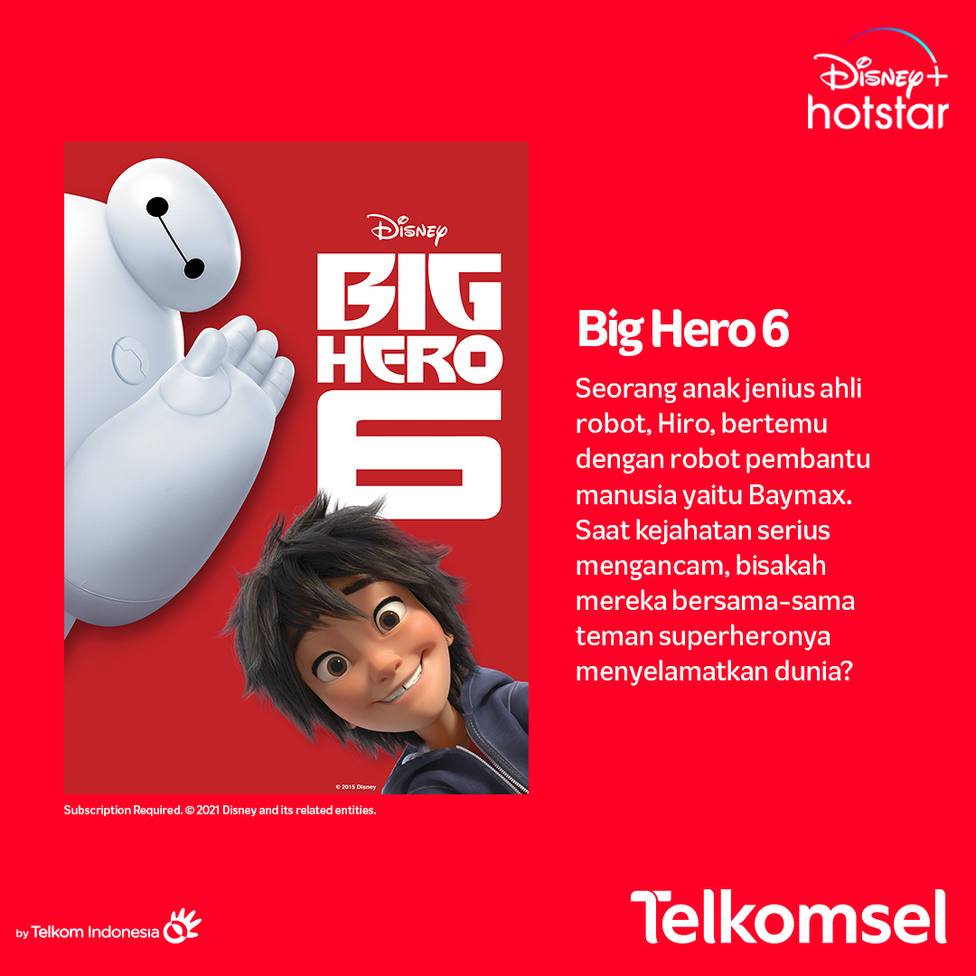 Telkomsel's tweet photo. Lewat film, kita juga bisa lho ngajarin anak-anak tumbuh optimis &amp; berpikir positif. 
Berikut list film #YangKitaBisa kasih buat kamu! Yuk #BukaSemuaPeluang streaming film di Disney+ pakei jaringan #InternetBaik dari Telkomsel! Follow IG Telkomsel ya. https://t.co/mrqwjgcXLt