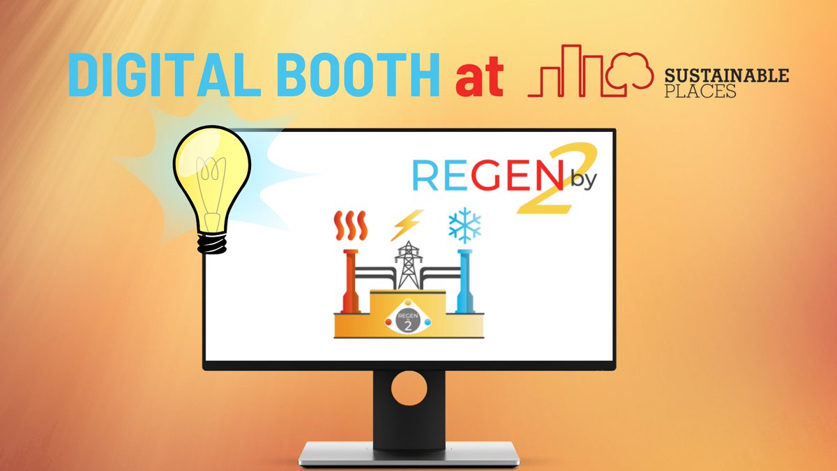 regenby2's tweet photo. We want to announce 📢📢📢 that during the whole @sustainplaces Conference @regenby2 will have a #DIGITALBOOTH 🖥📽 where you can learn more about the advanced generation of combined cooling ❄, heating ♨ &amp; power💡production system!! https://t.co/06p0DBIOce