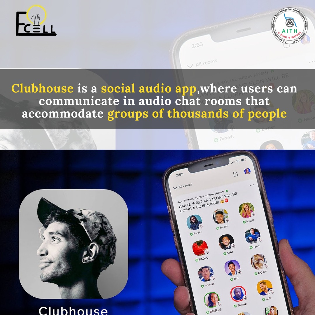isc_aith's tweet photo. Wondering why you're hearing a lot about Clubhouse lately?
Keeping it's importance in view we bring before you our researched case study in the same.
#ecellaith #sacaith
#clubhouse #startup
#enetrpreneurship 
#businessnow #goals 
#startupindia https://t.co/wj5TrBgkLj