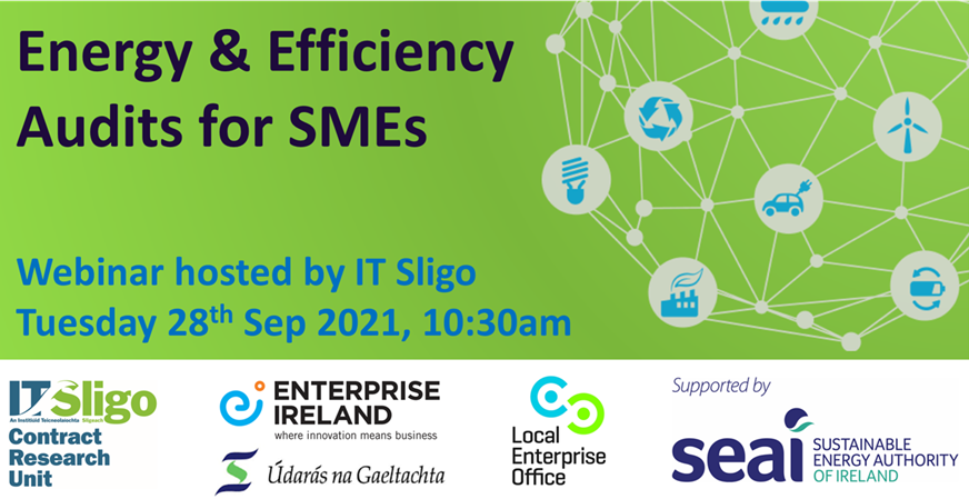 ATU_CRU's tweet photo. Are you a business interested in Energy & Efficiency Audits? Join us for tomorrow's #SME Webinar at 10:30am. @SEAI_ie @Entirl @LEOSligo @LEOLeitrim @LEORoscommon @LEOmayo @leomhaigheo @DonegalLEO @Loc_Enterprise @itsligo #SEAISEC
https://t.co/m8htRuTdB6 https://t.co/Gn0pfZGCRR