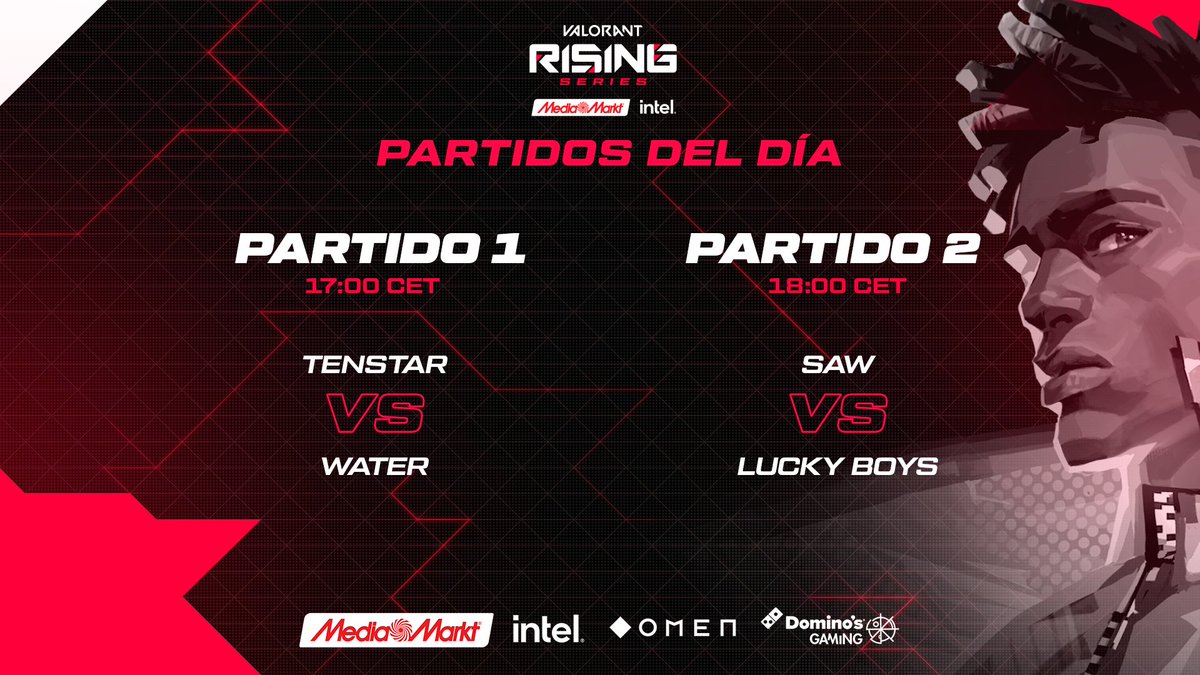 LVPesVALORANT's tweet photo. ¿Todos listos? ¡Abrimos directo en una hora!

⏰16:45 Previa
⏰17:00 @TENSTARGG vs #Water
⏰18:00 @sawggofficial vs @LuckyBoysVL

📺https://t.co/EGgtKYC9Ng #RisingSeries https://t.co/0YOYQbjc8F