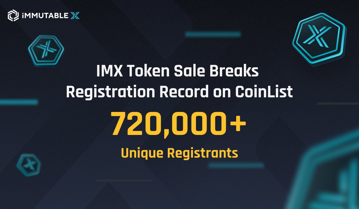 Immutable IMX Hiring!👇 on Twitter "The recordbreaking IMX token