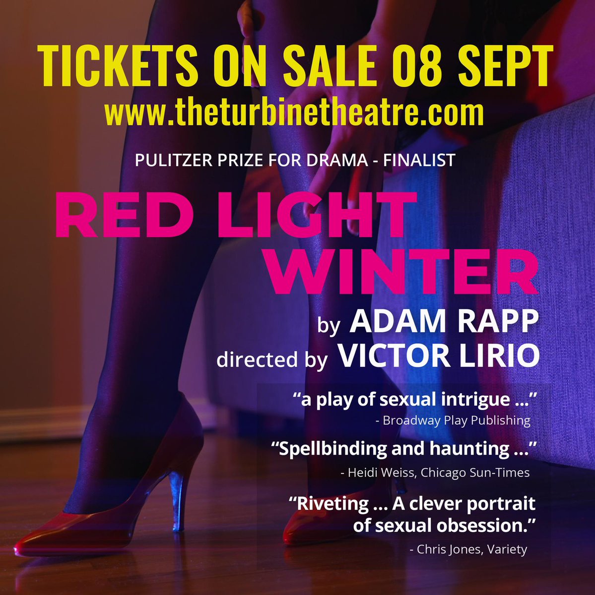 freddysawyer's tweet photo. I’m performing this week in Adam Rapp’s RED LIGHT WINTER, dir. by Victor Lirio. Showing at the Turbine Theatre this week until Saturday. Come and check it out!

https://t.co/Ec65jcdSiw https://t.co/puZE9aQrsX