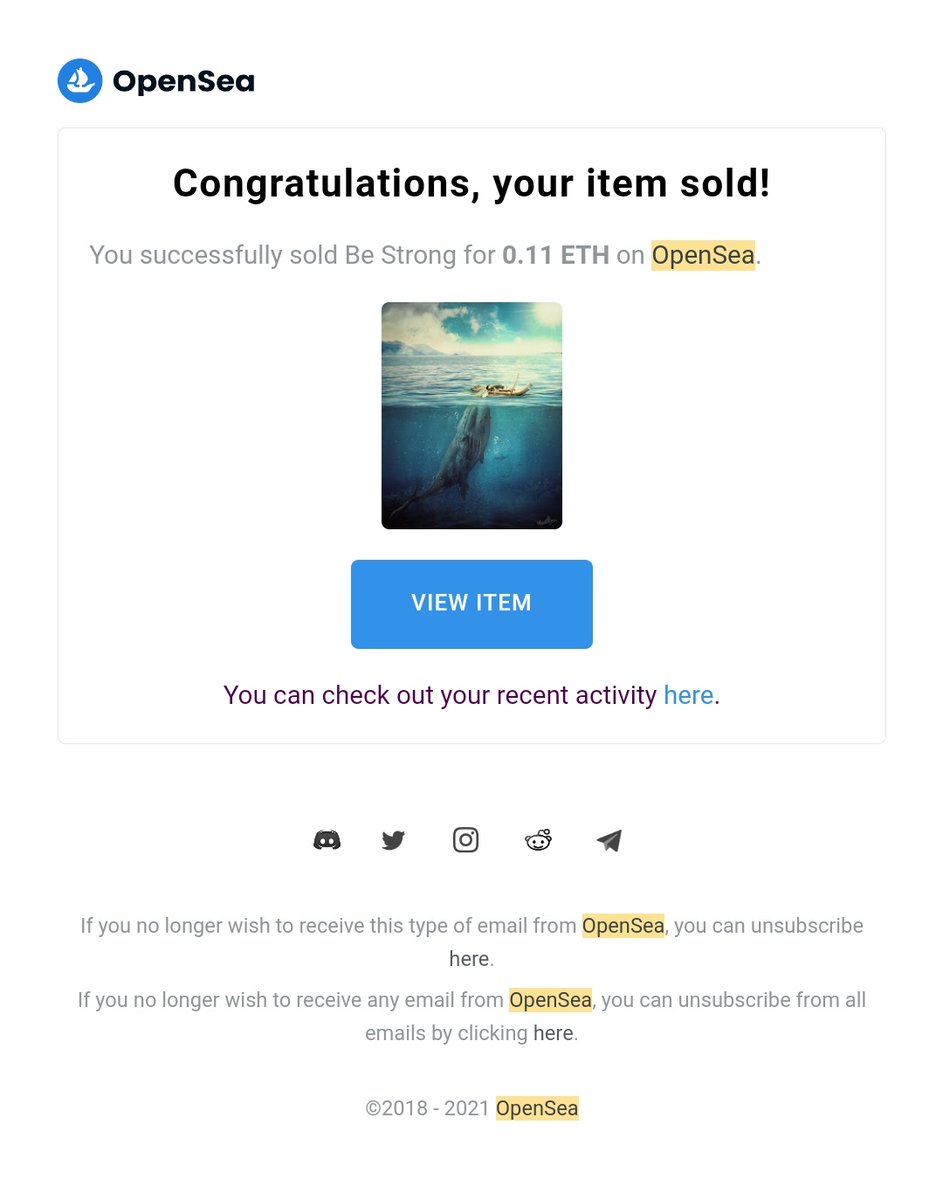 harshitdave's tweet photo. Whoa!! I can't believe this 😀😲. 
'Be Strong' from my 'The Boy' collection on @opensea has been collected. 
Thank you 'MrY' for collecting this. If you're reading this I'm humbled and grateful! 🙏
Please someone tell me how to get the twitter id from opensea? #NFTCommunity #NFTs https://t.co/OzovaLgUoj