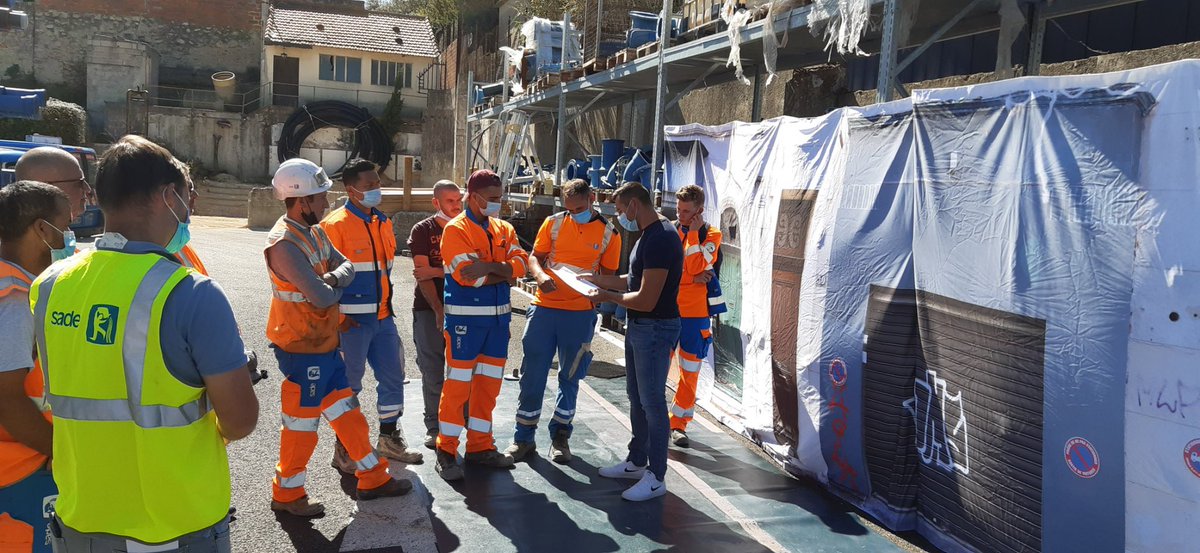Romain8400's tweet photo. Deux journées de #RUEDUMARQUAGE avec l’entreprise SADE (La Seyne-sur-Mer)et VEOLIA (Frejus) afin de sensibiliser les équipes. @eric_froidevaux @CorlayFlorence @BernisNico https://t.co/eIfxFunuGv