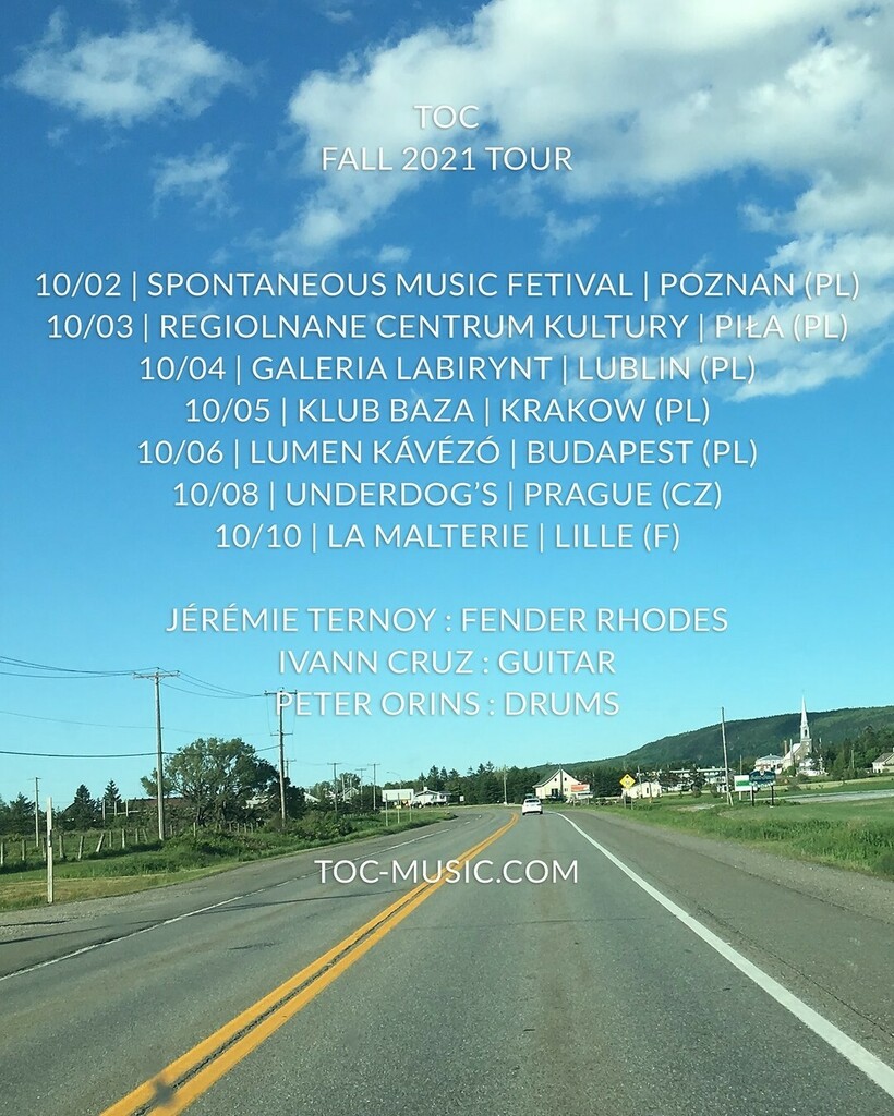 tocmuzzix's tweet image. Toc on tour again !

10/02 | Spontaneous Music Festival (ift.tt/39HdyL8) | Dragon Social Club | Poznan (PL)
10/03 | ift.tt/3uhvZj9 | Regionalne Centrum Kultury w Pile | Piła (PL)
10/04 | THE THIRD EAR MUSIC VOL. 5 | TATVAMASI feat. MIKO… instagr.am/p/CUU0PB4Iqh7/
