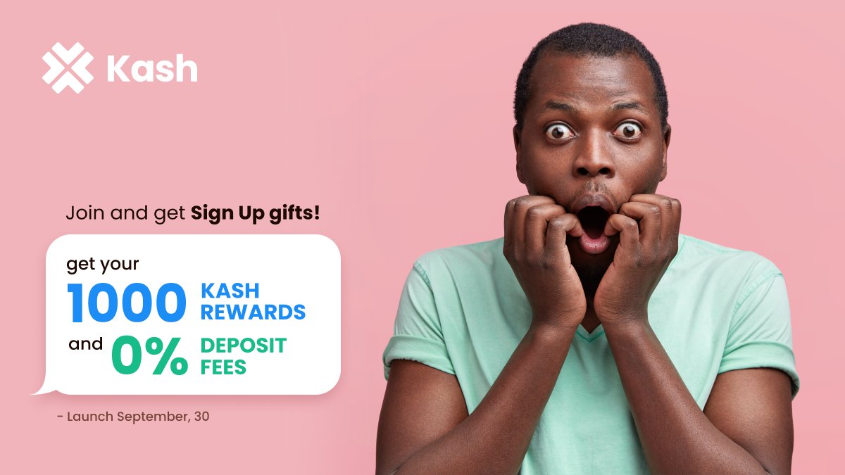 africa_kash's tweet photo. New signup bonus! Signup today and get 1000 Kash tokens and ZERO% deposit fees via Transak on launch day. A new way of banking awaits you here: https://t.co/RlhHEDz3K6.
#KashDeFi #neobank #BlockchainBank #terraluna #BankTheWayYouLive #DoMoreWithKash https://t.co/PhtWcHsNMl