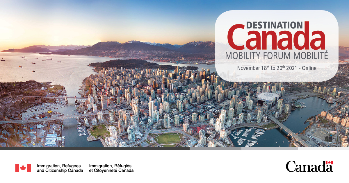 CanEmbFrance's tweet photo. 3... 2... 1... Here we go! Registration is open for the 17th edition of #DestCan Mobility Forum! Employment, immigration procedures, Francophone communities: prepare your future in Canada 🇨🇦 during the virtual forum on Nov. 18-20 👉 👉 https://t.co/jzcN7XMFk8 https://t.co/F03cqi6KLB