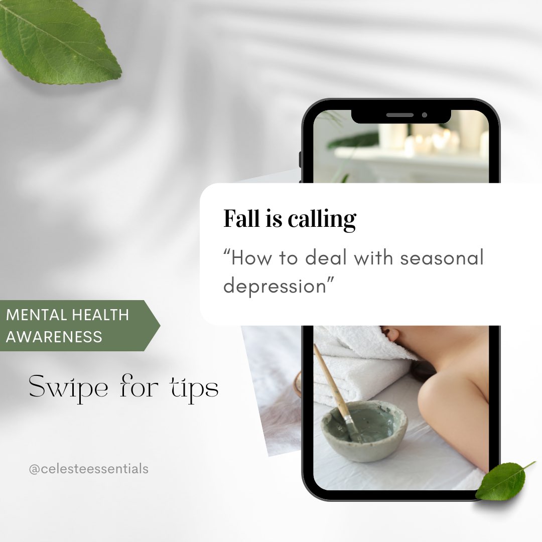 celesteessco's tweet photo. Tips on what seasonal depression is and how to get through it. #depressed #seasonaldepression #mentalhealth #MentalHealthAwareness https://t.co/ULRX6r6HHs
