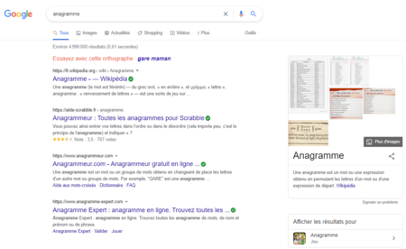 MyCom_Agence's tweet photo. Easter eggs #9

Saisissez le mot « anagramme » sur Google, ce dernier vous proposera plutôt de rechercher « gare maman ».  Ce n'est autre qu’une anagramme du mot anagramme ! 🤔

#google #anagramme #easteregg #agence #communication #digital #MyCom https://t.co/qs8pu9mJo8