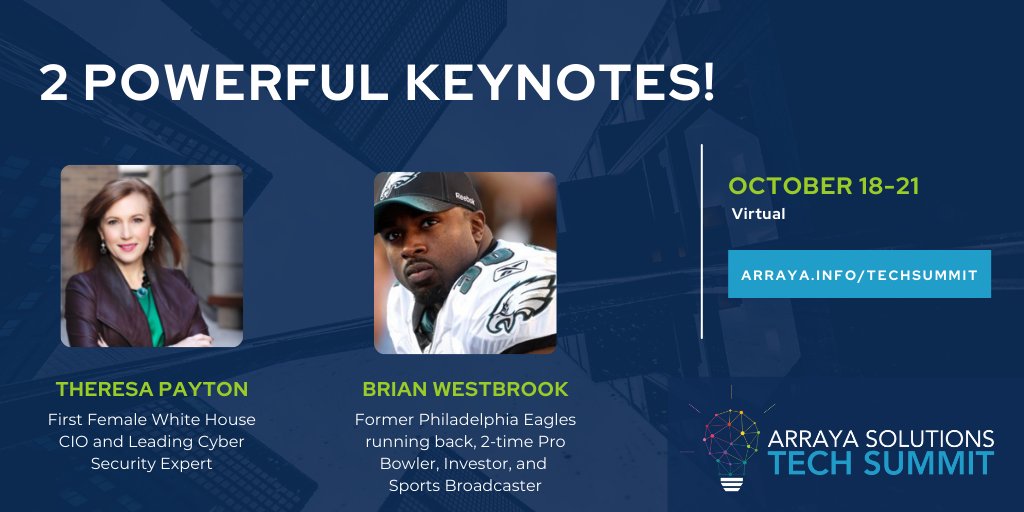 ArrayaSolutions's tweet image. Next month's Arraya Tech Summit will feature 2 powerful keynote presentations and 14 technical deep dives!
Reserve your spot now to sharpen and expand your skills during this can't-miss event!
ow.ly/sBqJ50Gh4uN
#ArrayaTechSummit #TechEvents