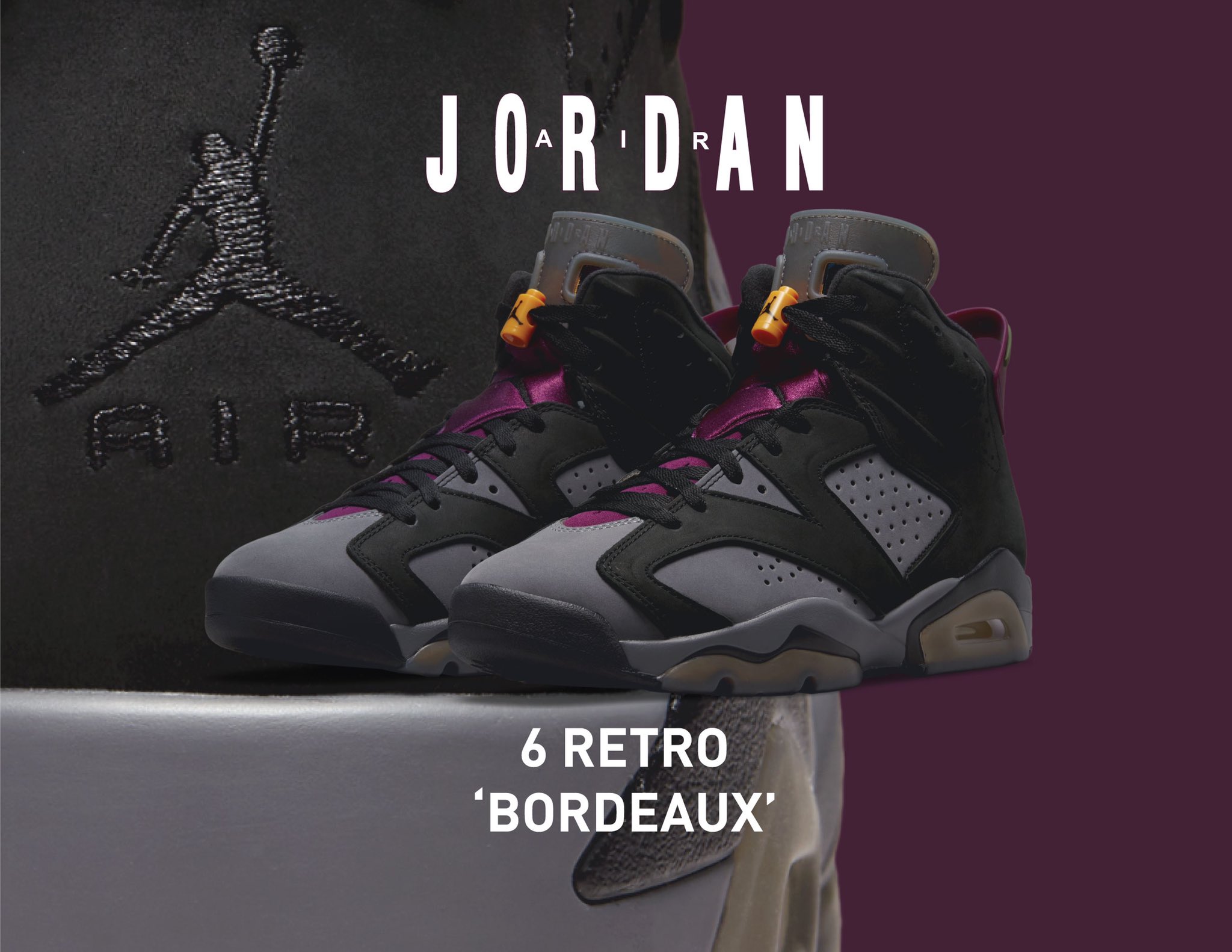 Expressions Stores on X Air Jordan Retro 6 Bordeaux raffle now live at https t kzN1i4QAj9 Features an OG look on a classic sneaker that s aged like fine wine. https t vWduJUEIcX X
