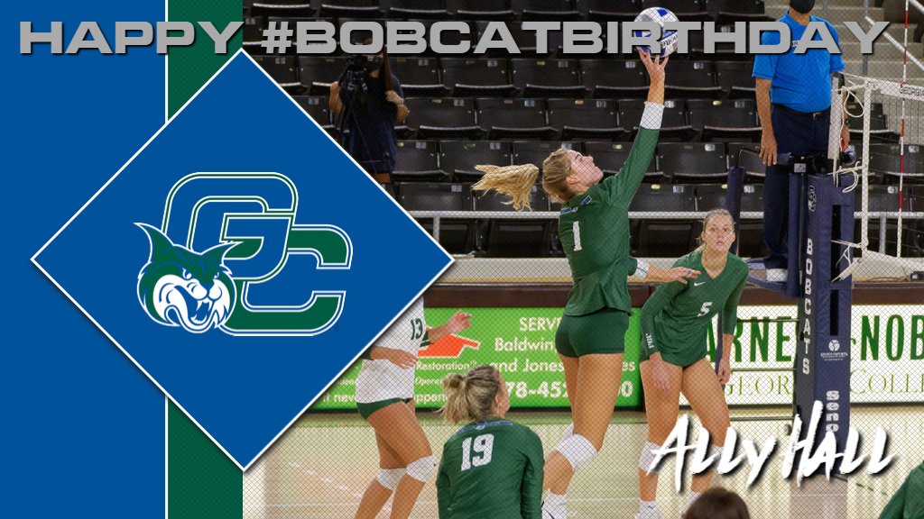 GCSUBobcats's tweet photo. Happy #BobcatBirthday to GC Volleyball freshman Ally Hall! https://t.co/jg3JAG3dq8