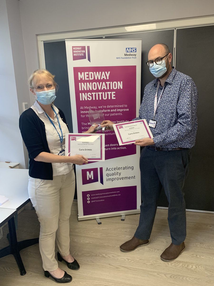Medway Innovation Institute π (@mftinnovation) on Twitter photo Really pleased we were able to present to two of our hard working surgeons with well deserved innovation awards.. at last! Congratulations to <a href="/GinnyAB/">Ginny Bowbrick</a> and <a href="/carisgrimes/">Caris Grimes</a> on your awards! π Really pleased we were able to present to two of our hard working surgeons with well deserved innovation awards.. at last! Congratulations to <a href="/GinnyAB/">Ginny Bowbrick</a> and <a href="/carisgrimes/">Caris Grimes</a> on your awards! π
