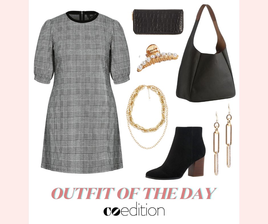 shopcoedition's tweet photo. Happy Monday, CoCommunity! ✨ Play with preppy style in this cheeky mini dress! It has a relaxed fit with edgy details and can be dressed up or down. Let us know in the comments how you would style it! 😍

#plussizestyle #plussizefashion #shopcoedition https://t.co/csQyaRq30x