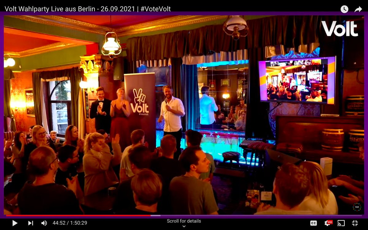 RLanschot's tweet photo. Thank you to the 165.153 people in Germany that trusted us with their votes yesterday in the elections, who validate our vision for Europe and the idea of a Pan-European political movement. More about the "wahlkampf" in Berlin last night: https://t.co/10C2RH4NSf https://t.co/r8qHr9iovL