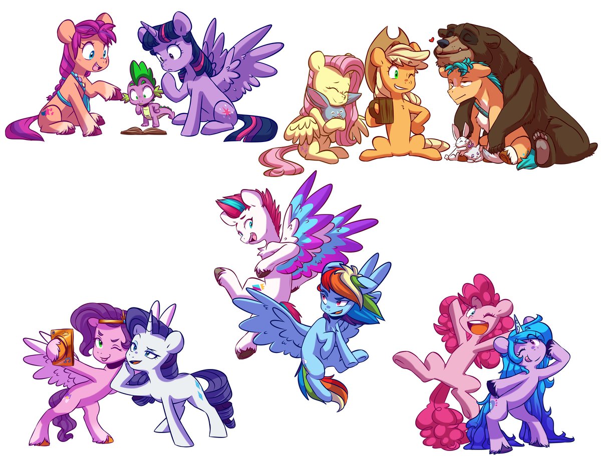 #G4MyLittlePony #G5MyLittlePony #MLPFiM #MyLittlePonyANewGeneration #HasbroStudios #FANART #FictionalCrossover