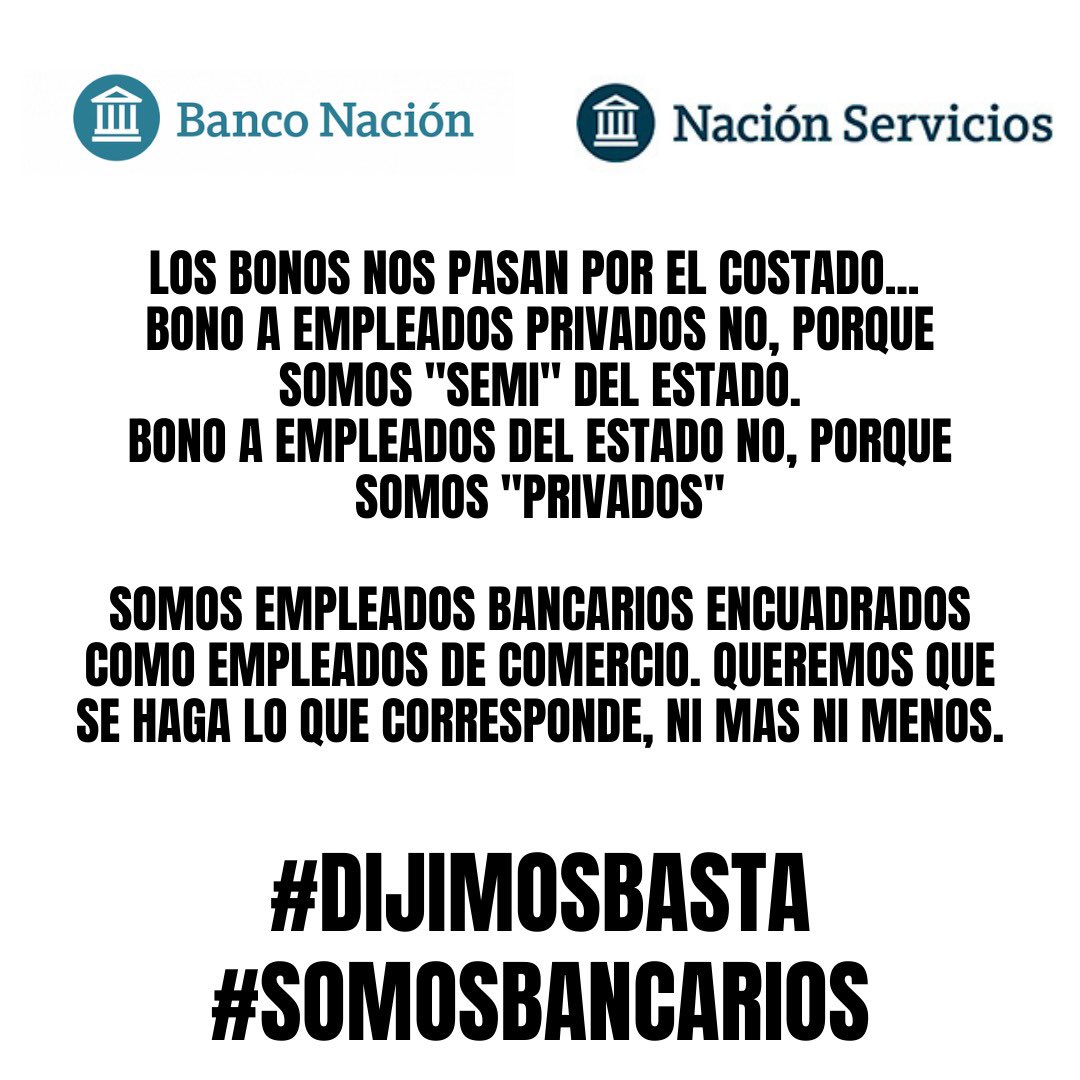 CecyUrquiza's tweet photo. La Fuerza de Ventas del BNA también es Bancaria.
Hoy marchamos por nuestro justo reconocimiento.
#Bastadeprecarizacion #somosbancarios #bastadefraude #tercerizados #bna #nacionservicios https://t.co/HIcsP1CQ4M