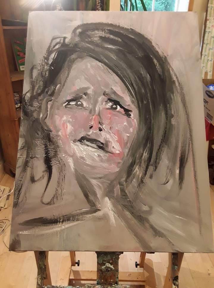 karadoherty's tweet image. #art #portrait #studychallenge#quick #painting