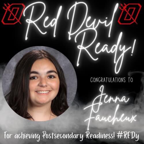 DigitalDevil1's tweet photo. Congratulations to these OHS Seniors who are #RedDevilREDy
These students have met the requirements for postsecondary readiness! #FILD https://t.co/WGHTDm1dbM