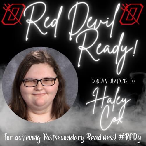 DigitalDevil1's tweet photo. Congratulations to these OHS Seniors who are #RedDevilREDy
These students have met the requirements for postsecondary readiness! #FILD https://t.co/WGHTDm1dbM