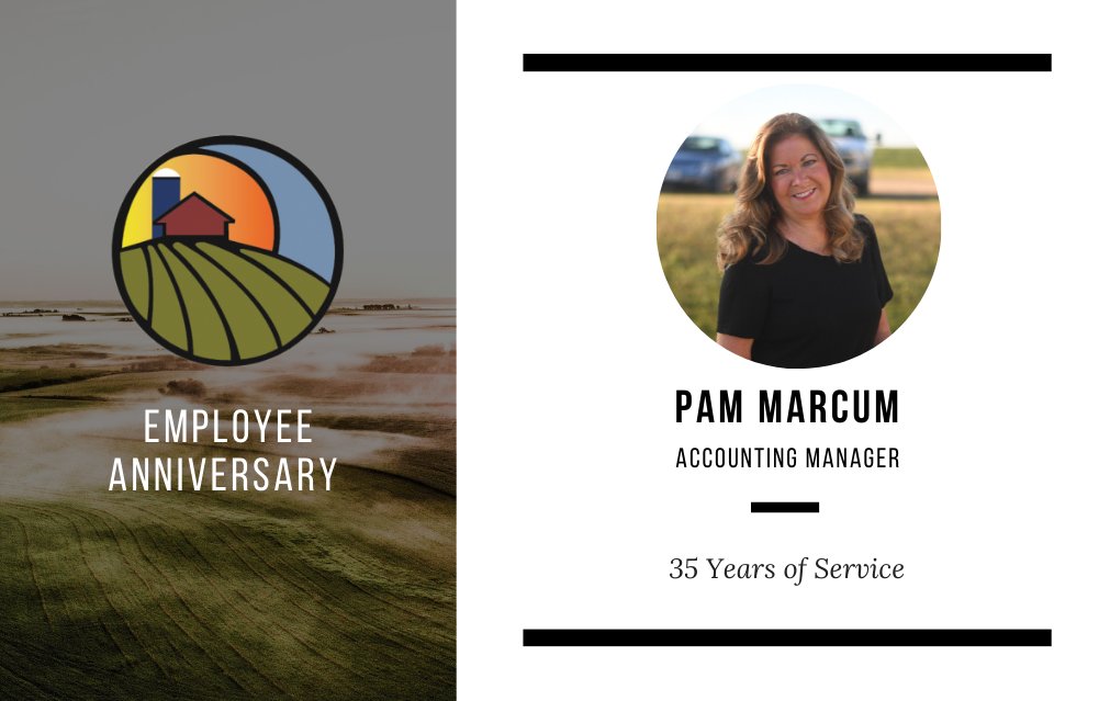 PCECOOP's tweet photo. We want to congratulate Pam on her 35th anniversary at Pearl City Elevator. Pam, we appreciate all that you do to help serve our customers. Your commitment and dedication to our customers is top notch and shines brightly.  
#PCECommunity #anniversary #appreciationpost #farming https://t.co/mss5ll6Tqc