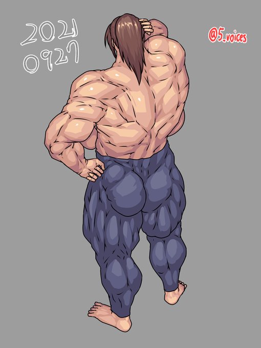 ボディビル模写。 