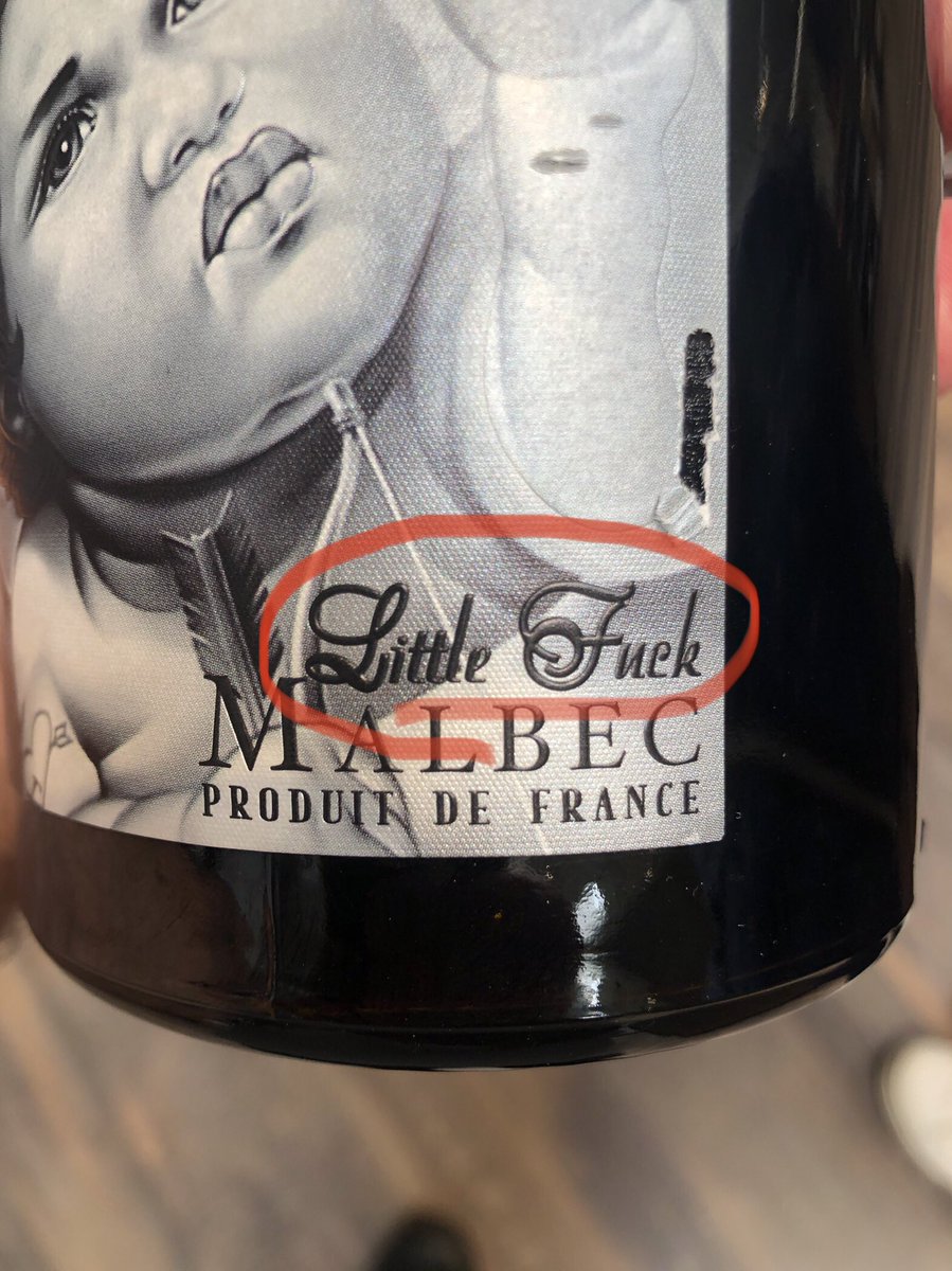 Food_A4thought's tweet photo. When a wine label just grabs your attention youโre naturally intriguedโฆโฆ so tonight we will be having Boeuf Bourguignon and a Little Fuck ๐ณ๐ณ๐๐๐ท๐ท๐ซ๐ท๐ซ๐ท
#Malbec #LittleFuck #VinFrancais #RedWine #WineLabel #WineWankers https://t.co/CC5Nf0Sh6r