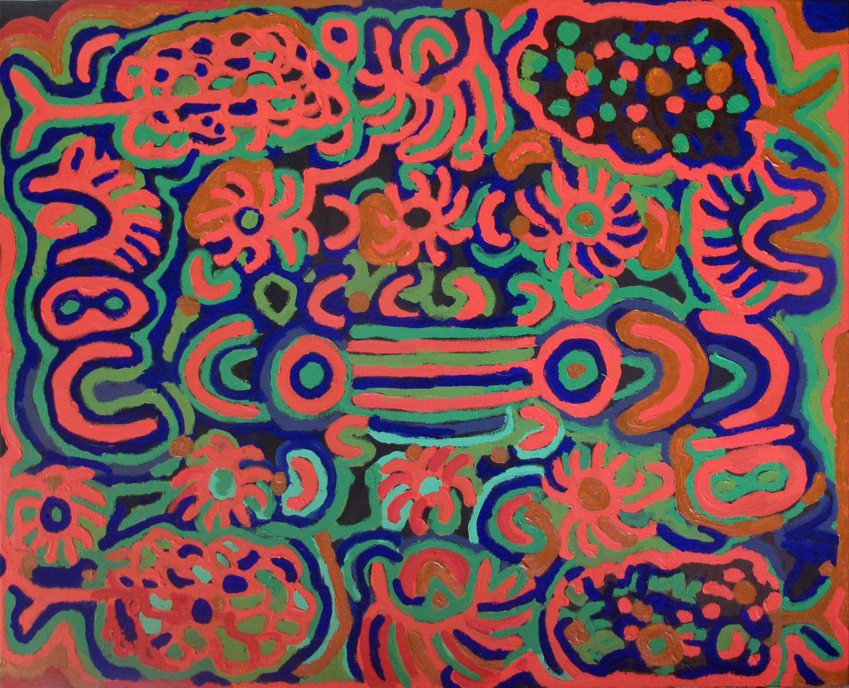 Don't miss 'Colour From The Australian Desert', an extraordinary collection of paintings by seven Warlpiri artists depicting their ancestral Country and Dreaming. Exhibition closes 13 Nov: bit.ly/39FY363 

#UKAUSeason <a href="/jgm_art/">JGM Gallery</a>