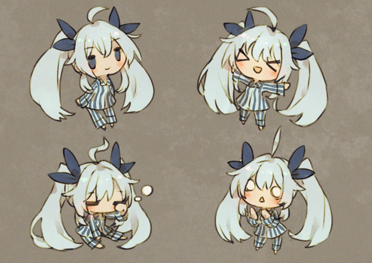 「世界一かわいい絵が同時に4つ生まれることもあるのか・・・・
#skeb 」|ちゅののイラスト